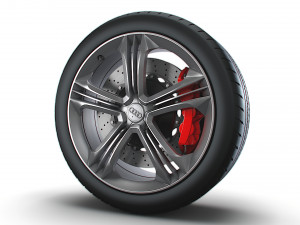 Audi R8 wheel 3D Model