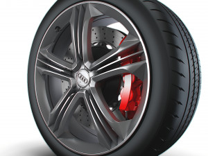 Audi R8 wheel 3D Model