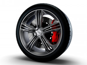 Audi R8 wheel 3D Model