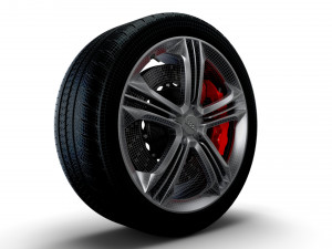 Audi R8 wheel 3D Model
