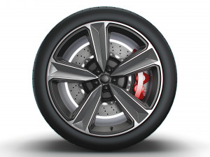 Audi RS5 wheel 3D Model
