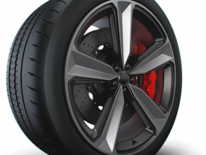 Audi RS5 wheel 3D Модель