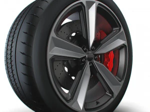 Audi RS5 wheel 3D Model