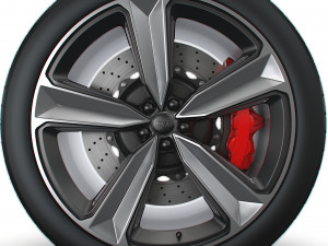 Audi RS5 wheel 3D Модель