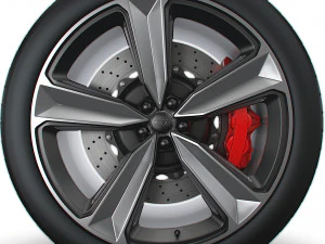 Audi RS5 wheel 3D Model