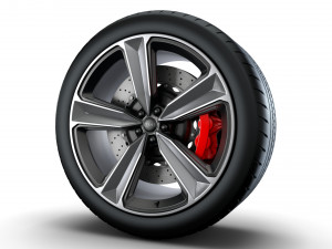 Audi RS5 wheel 3D Модель