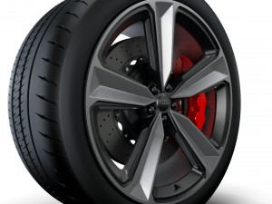 Audi RS5 wheel 3D Модель