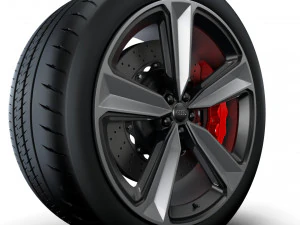 Audi RS5 wheel 3D Model