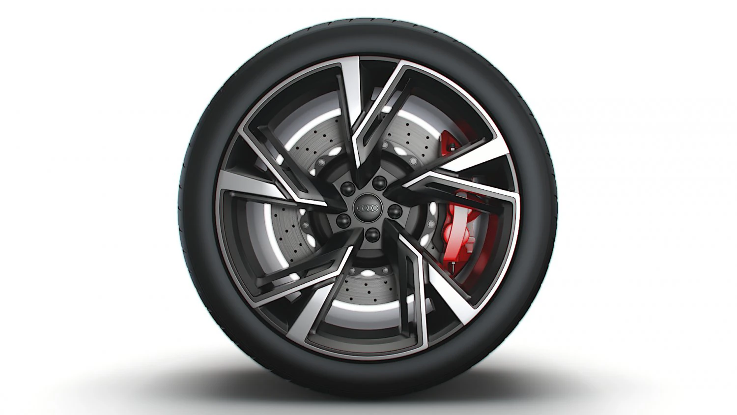 Audi RS6 wheel 3D Model .c4d .max .obj .3ds .fbx .stl .blend 