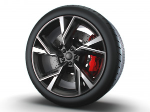 Audi RS6 wheel Model 3D