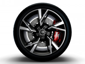 Audi RS6 wheel Model 3D
