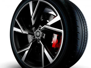Audi RS6 wheel 3D Model