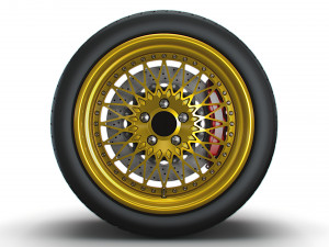 Forgeline Heritage Series LS3 wheel Model 3D