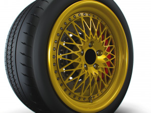 Forgeline Heritage Series LS3 wheel 3D Model