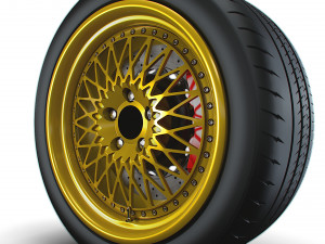 Forgeline Heritage Series LS3 wheel 3D Model
