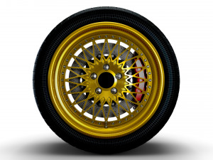 Forgeline Heritage Series LS3 wheel 3D Model