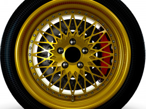 Forgeline Heritage Series LS3 wheel 3D Model
