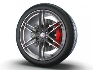 HRE P106 wheels 3D Model