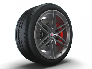 HRE P106 wheels 3D Model