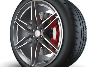 HRE P106 wheels 3D Модель