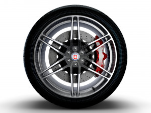 HRE P106 wheels 3D Модель