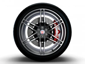 HRE P106 wheels 3D Model