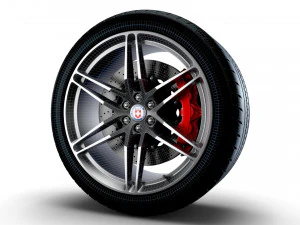 HRE P106 wheels 3D Model
