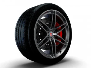 HRE P106 wheels 3D Model