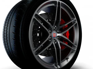 HRE P106 wheels 3D Model