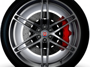 HRE P106 wheels 3D Модель