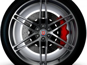 HRE P106 wheels 3D Model
