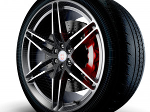 HRE P106 wheels 3D Модель