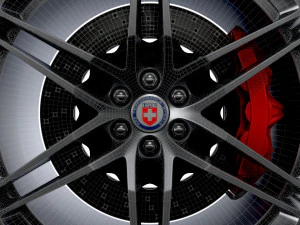 HRE P106 wheels 3D Model