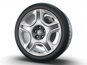 Lexus SC430 2006 wheel 3D Model