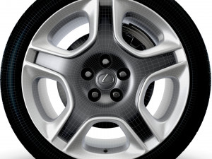 Lexus SC430 2006 wheel 3D 模型