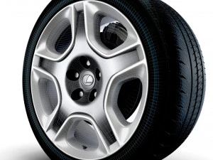 Lexus SC430 2006 wheel 3D Model