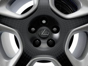 Lexus SC430 2006 wheel 3D 模型