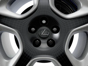 Lexus SC430 2006 wheel 3D Model