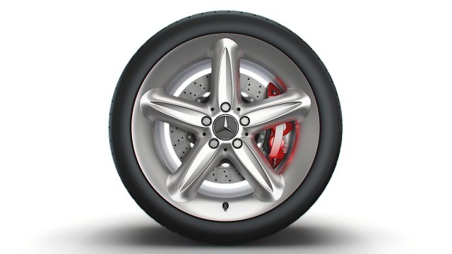 Mercedes Benz 230SL 17d wheel 3D Модель .c4d .max .obj .3ds .fbx .stl .blend 