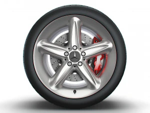 Mercedes Benz 230SL 17d tekerlek 3D Model