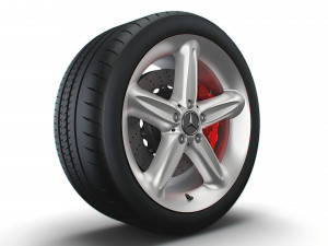 Mercedes Benz 230SL 17d wheel 3D Модель