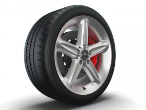 Mercedes Benz 230SL 17d wheel 3D Model