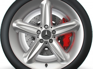 Mercedes Benz 230SL 17d wheel 3D Модель