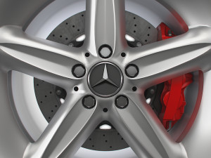 Mercedes Benz 230SL 17d wheel 3D Модель