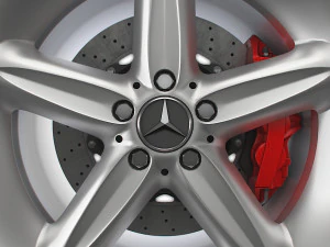 Mercedes Benz 230SL 17d wheel 3D Model
