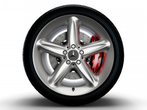 Mercedes Benz 230SL 17d wheel 3D Модель