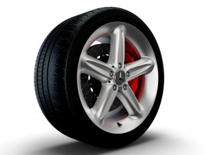 Mercedes Benz 230SL 17d wheel 3D Модель