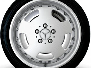 Mercedes Benz AMG Aero II Wheel 3D Model