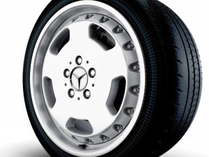 Mercedes Benz AMG Aero II Wheel 3D-Modell
