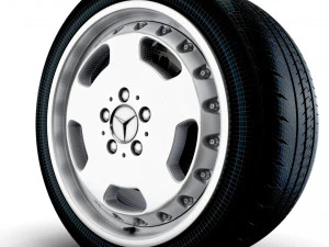 Mercedes Benz AMG Aero II Wheel 3D Model